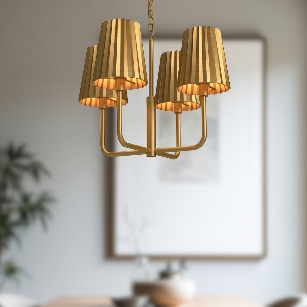 Plisse 23-in Chandelier