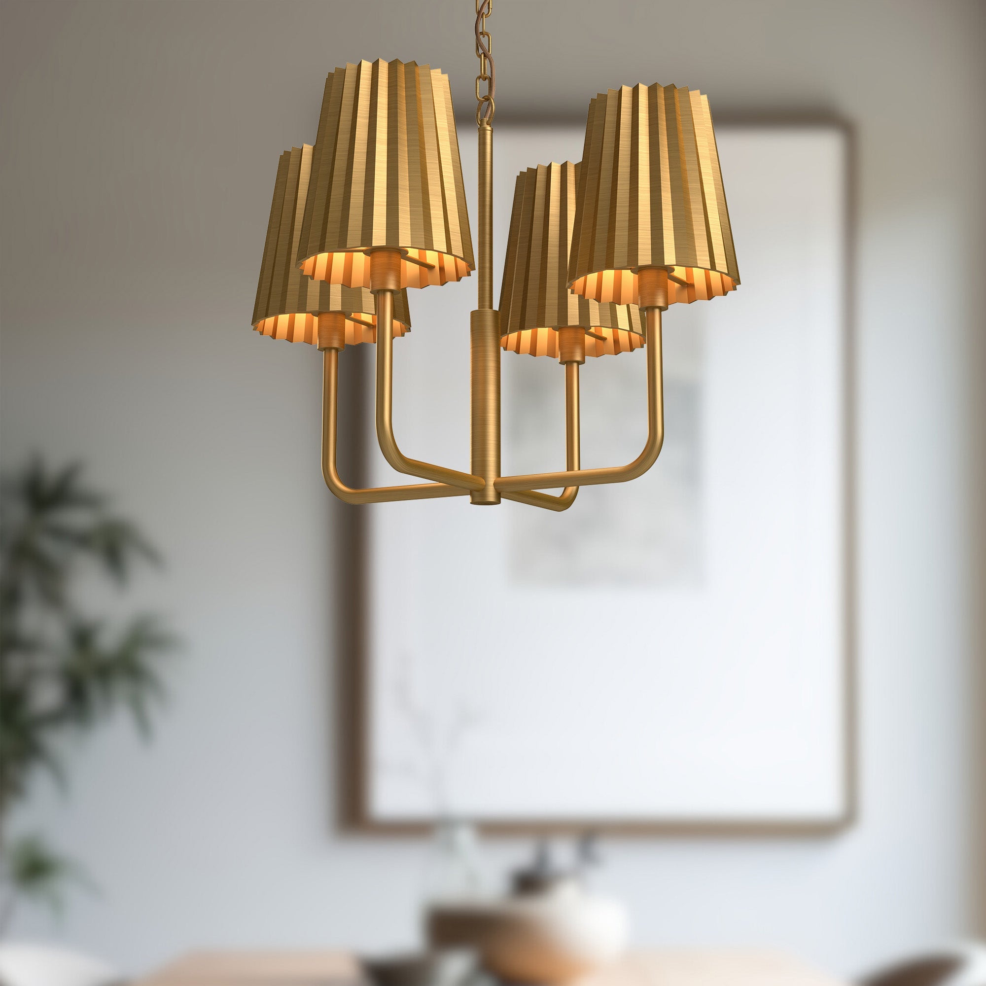Plisse 23-in Chandelier