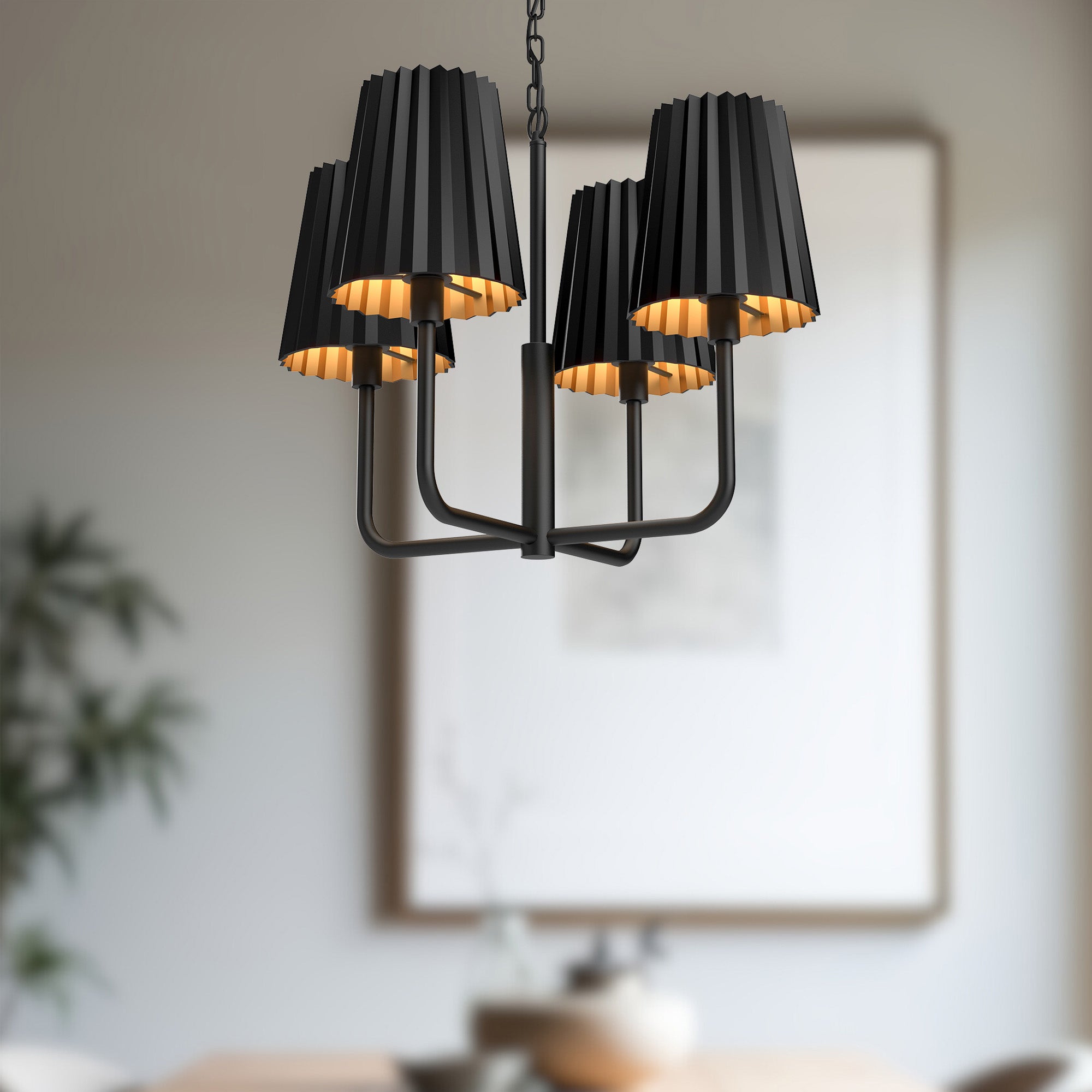 Plisse 23-in Chandelier
