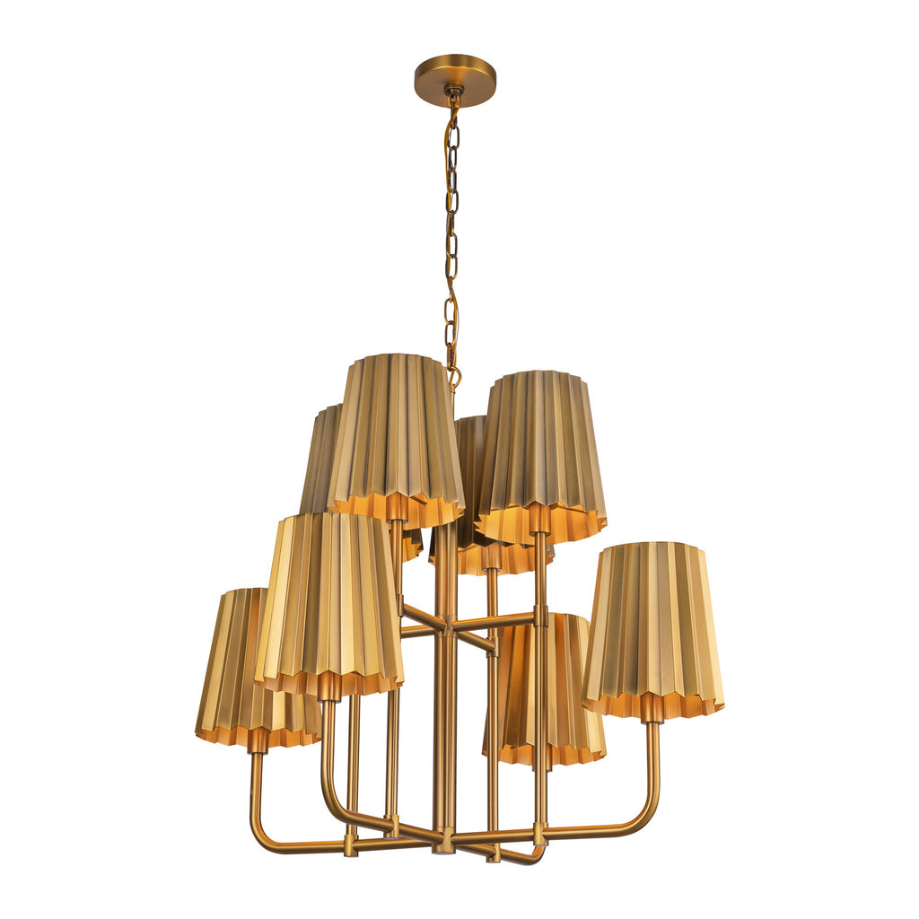 Plisse 30-in Chandelier