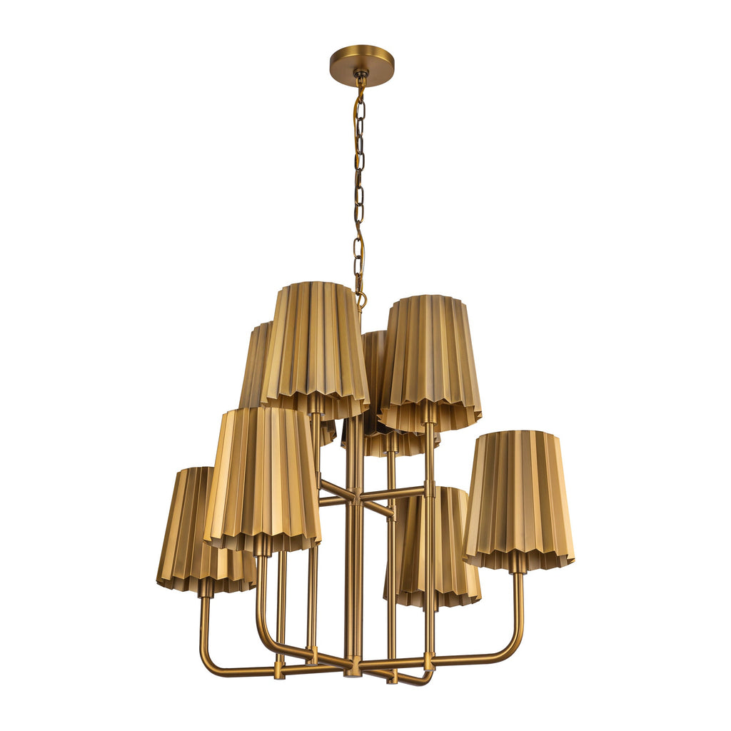 Plisse 30-in Chandelier