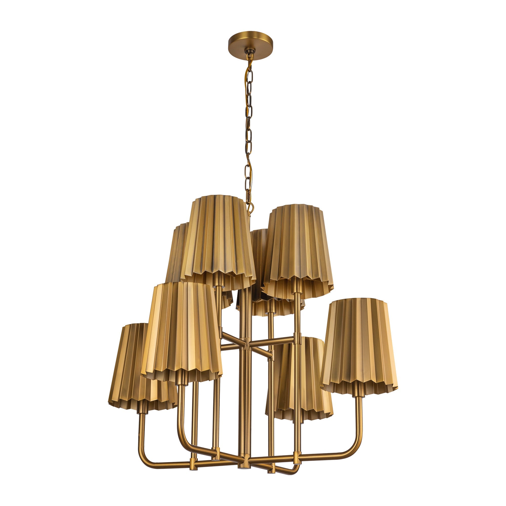 Plisse 30-in Chandelier