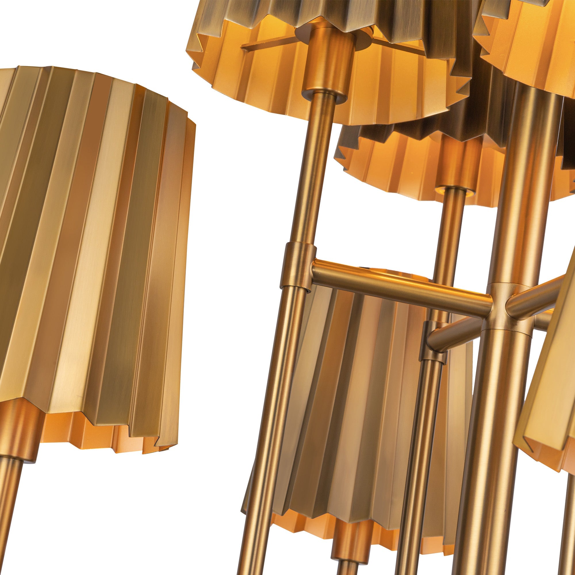 Plisse 30-in Chandelier