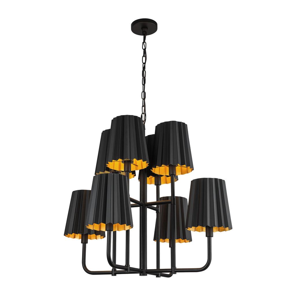 Plisse 30-in Chandelier
