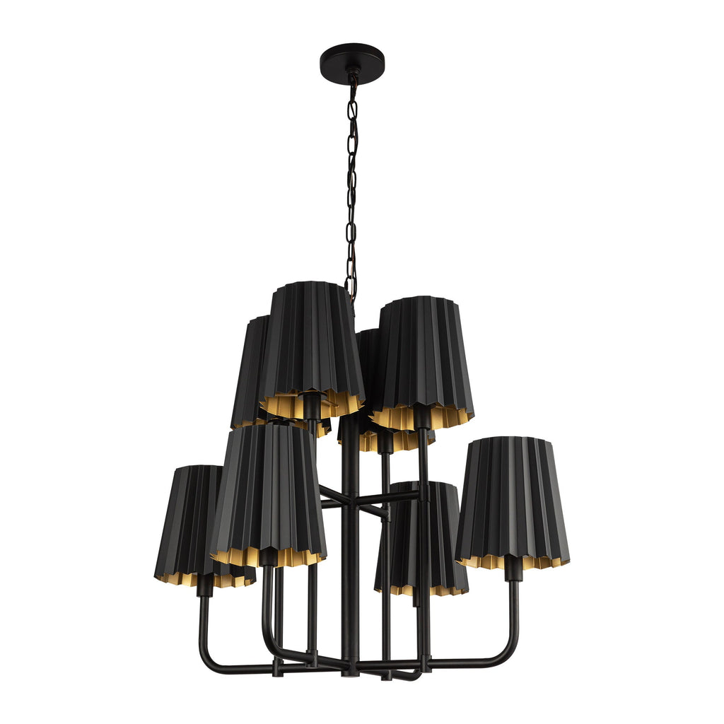 Plisse 30-in Chandelier