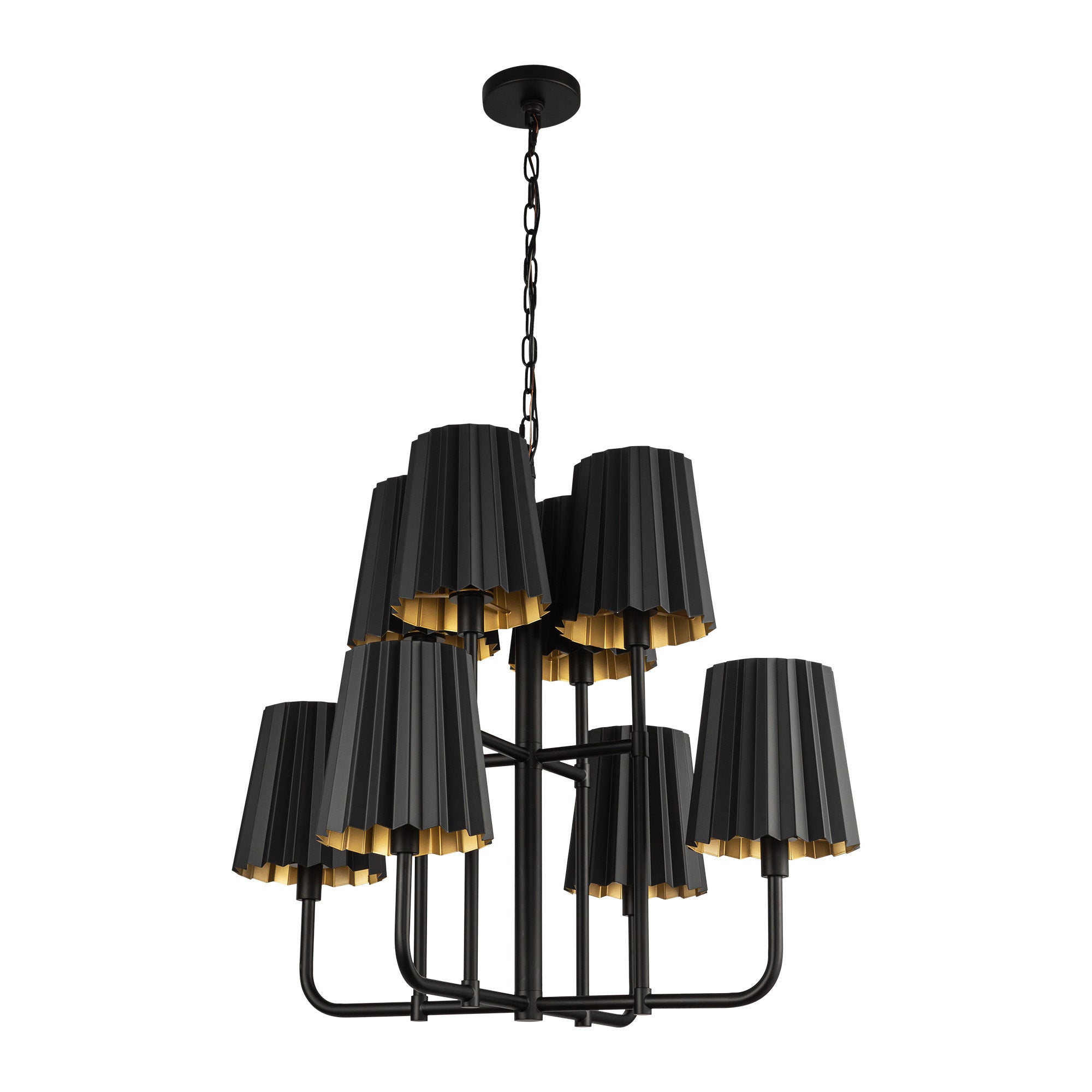 Plisse 30-in Chandelier