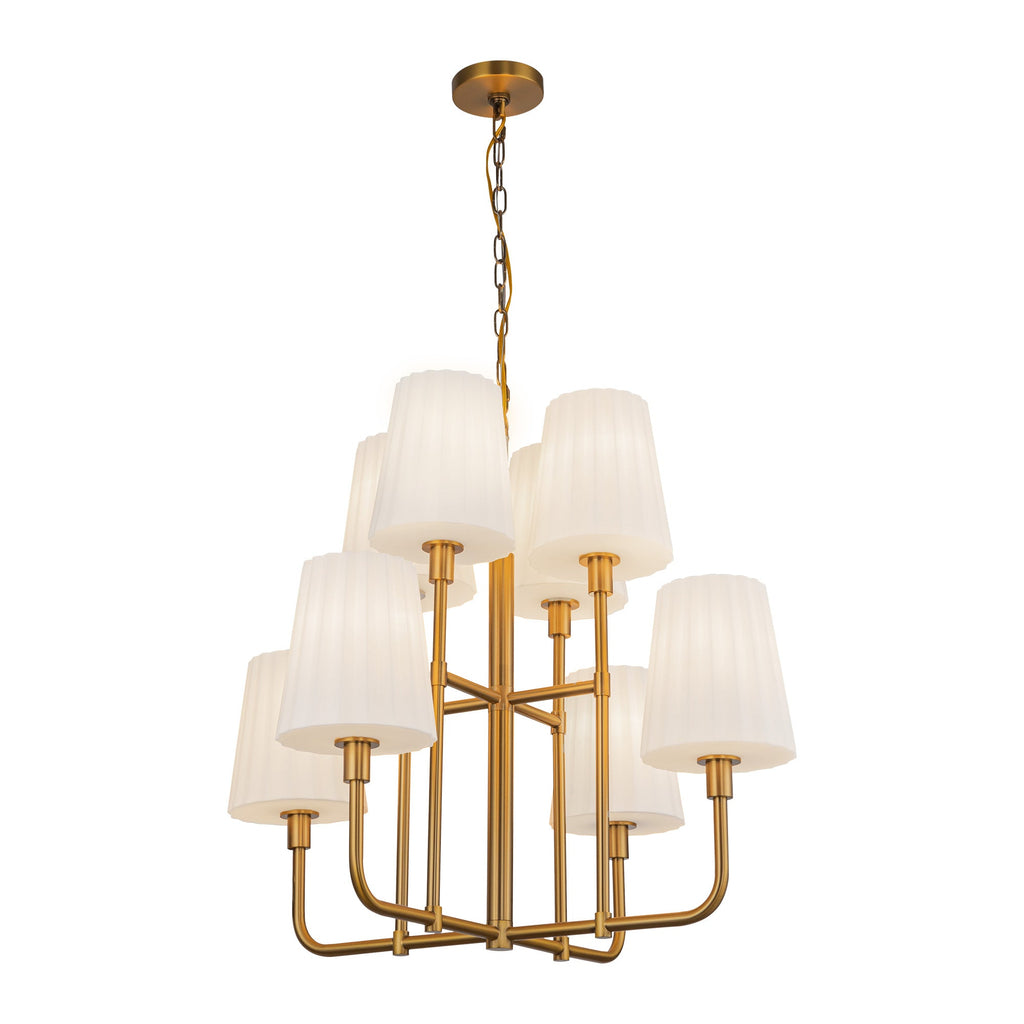 Plisse 30-in Chandelier