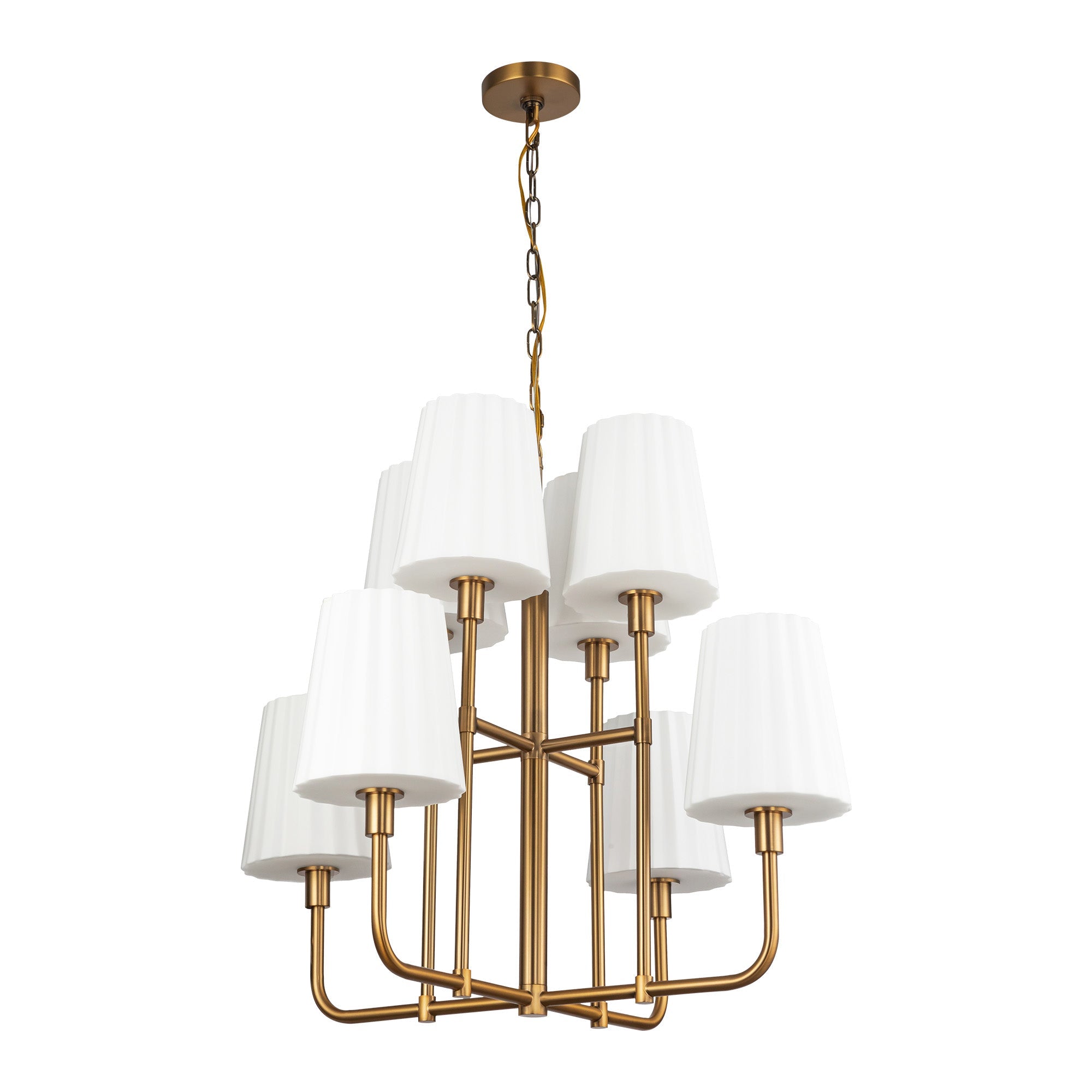 Plisse 30-in Chandelier