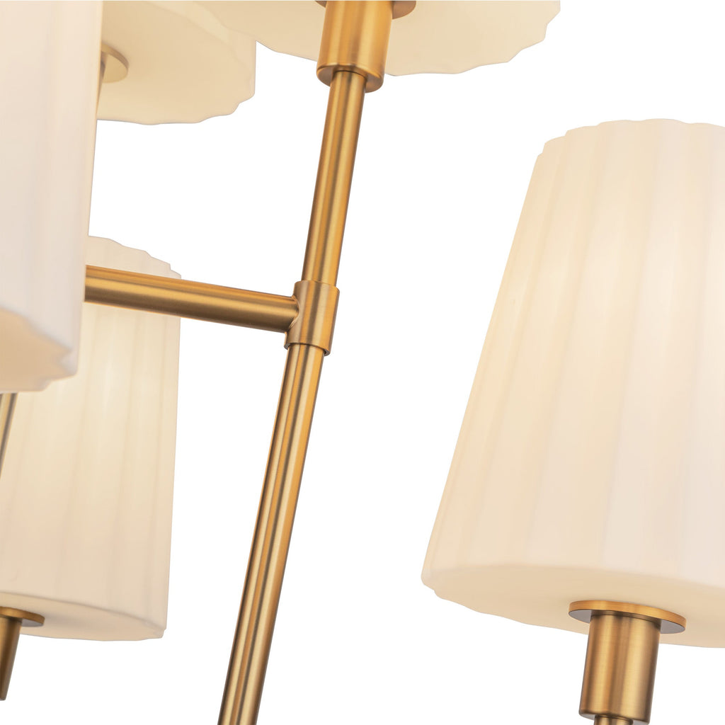 Plisse 30-in Chandelier