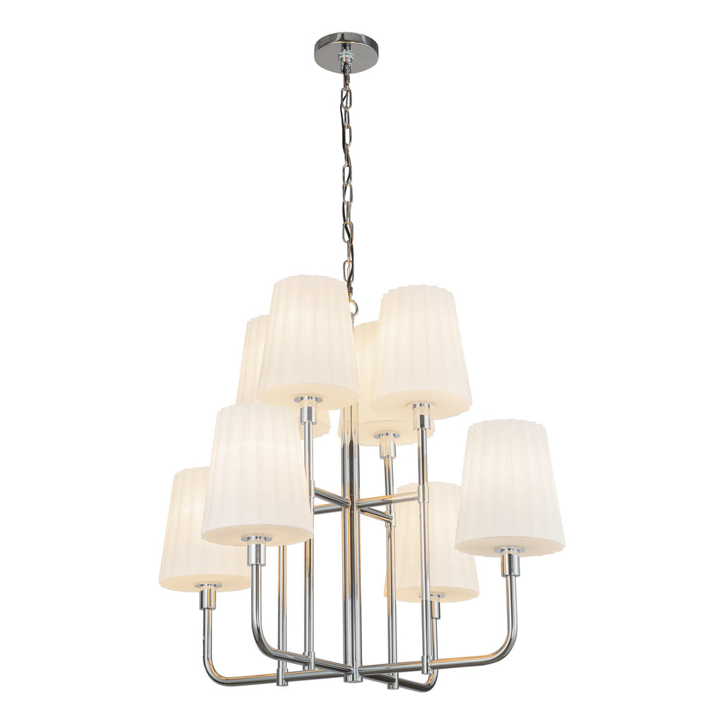 Plisse 30-in Chandelier