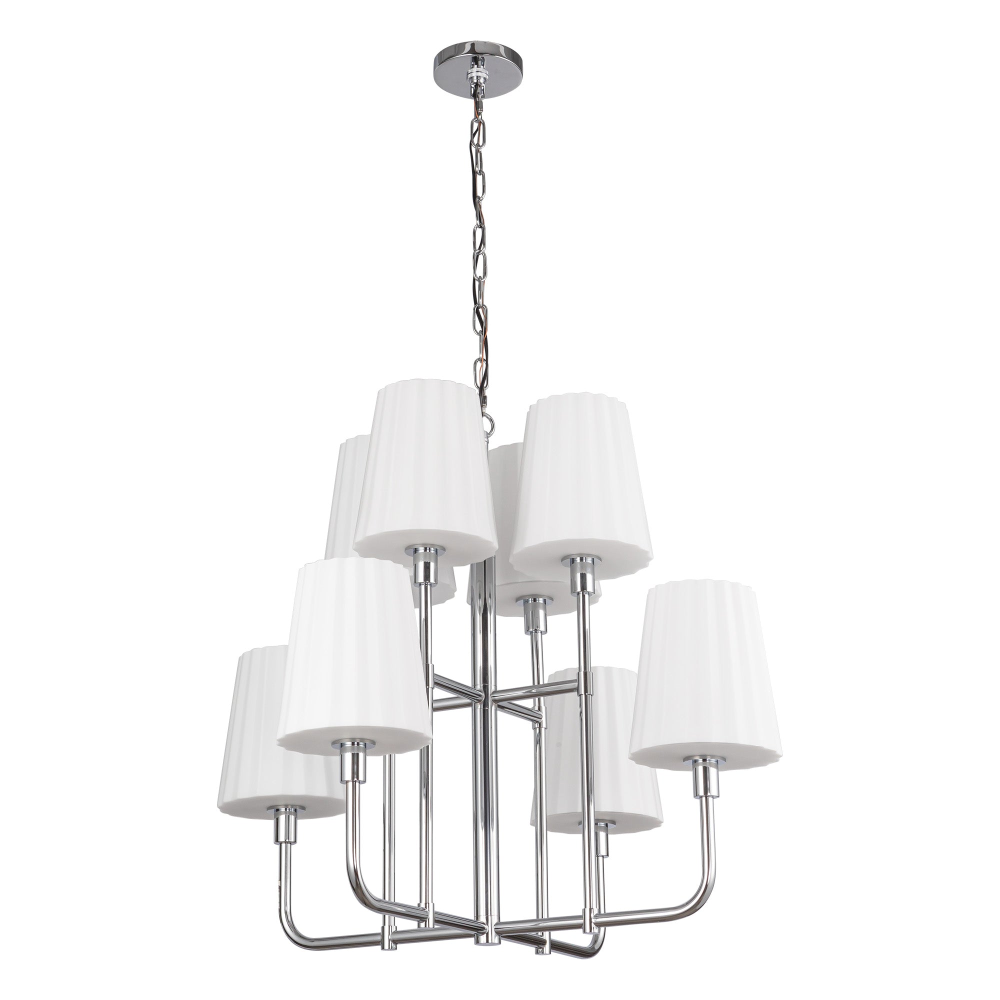 Plisse 30-in Chandelier
