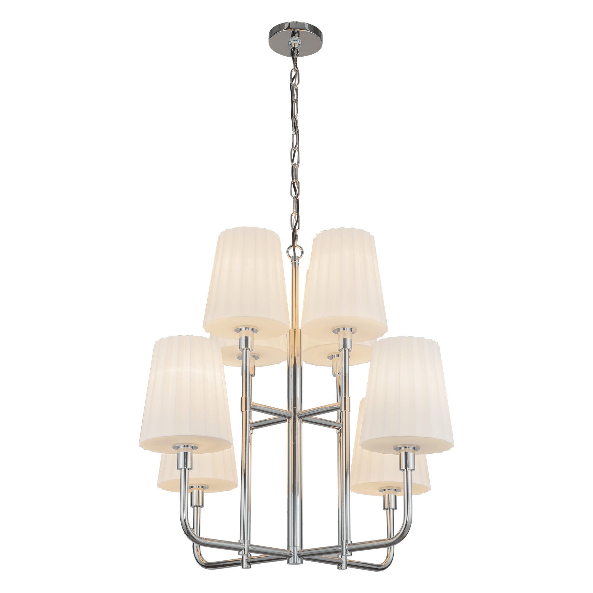 Plisse 30-in Chandelier