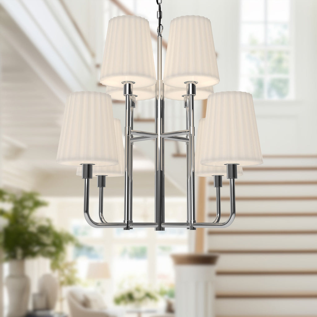 Plisse 30-in Chandelier