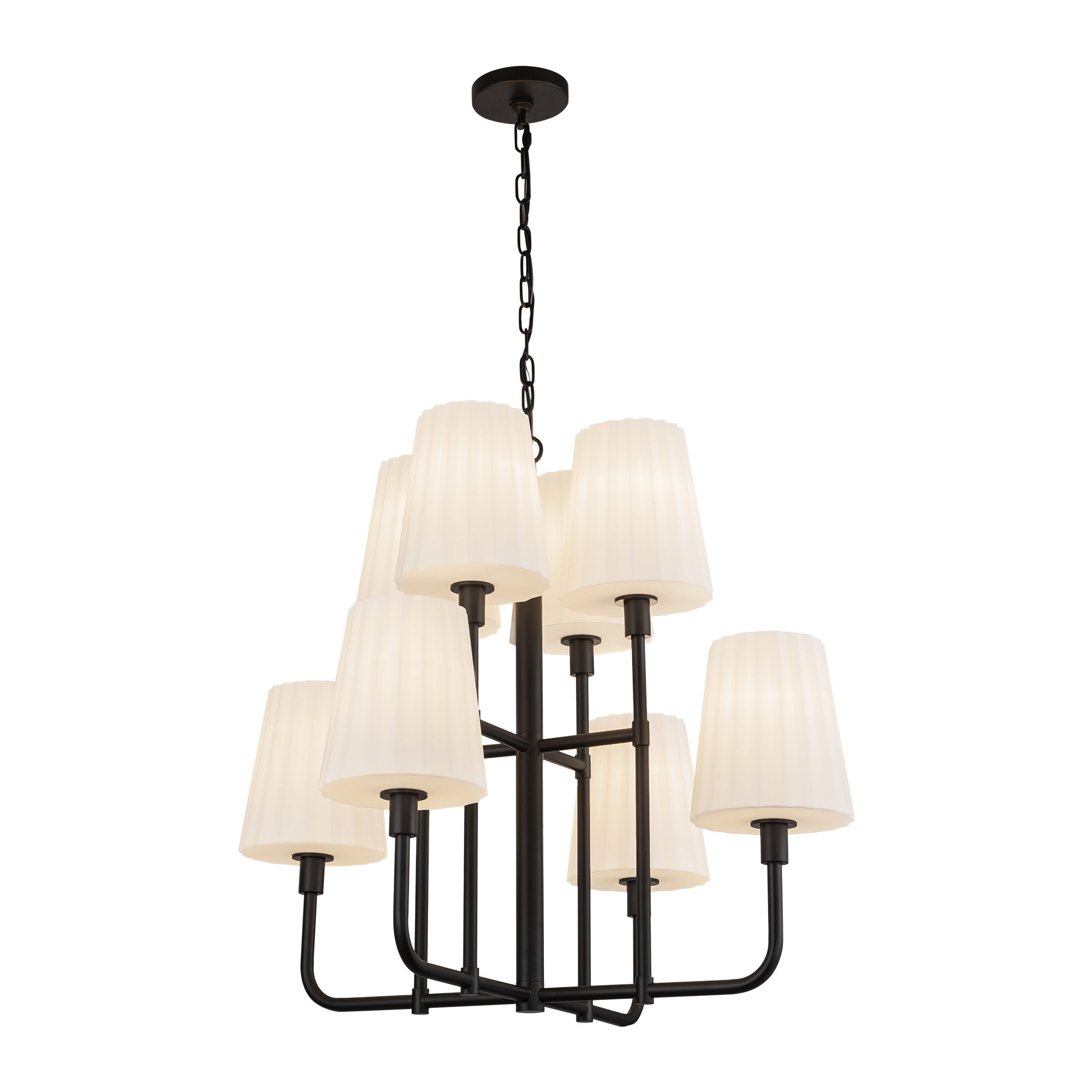 Plisse 30-in Chandelier