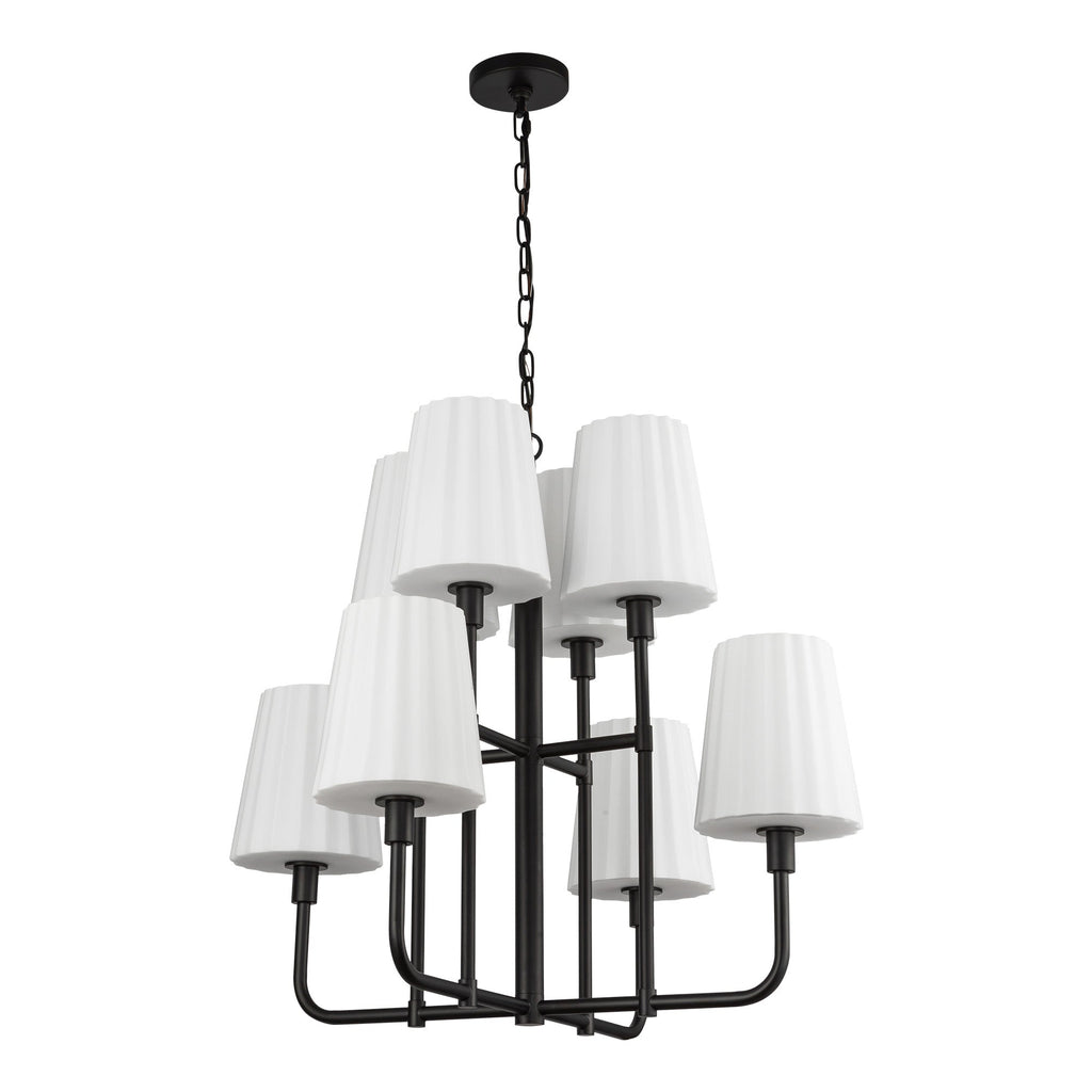 Plisse 30-in Chandelier