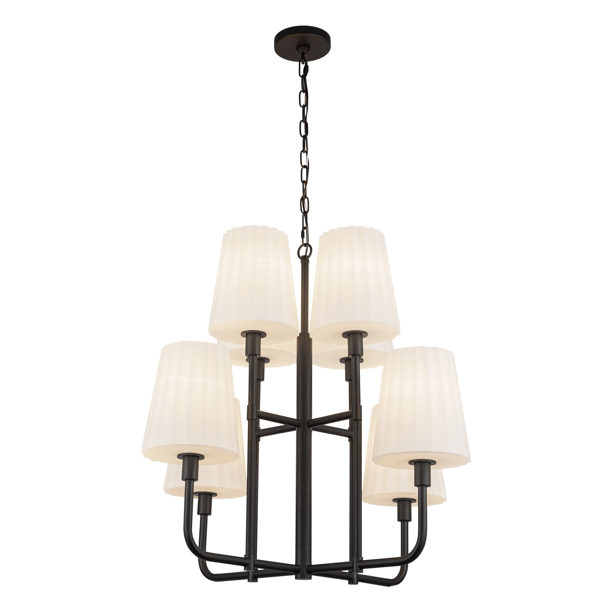 Plisse 30-in Chandelier