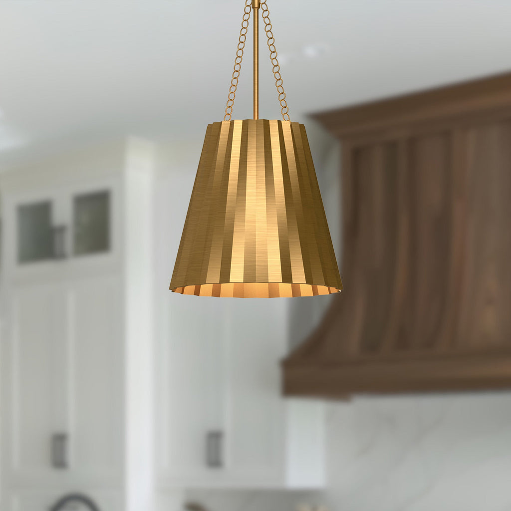 Plisse 12-in Pendant