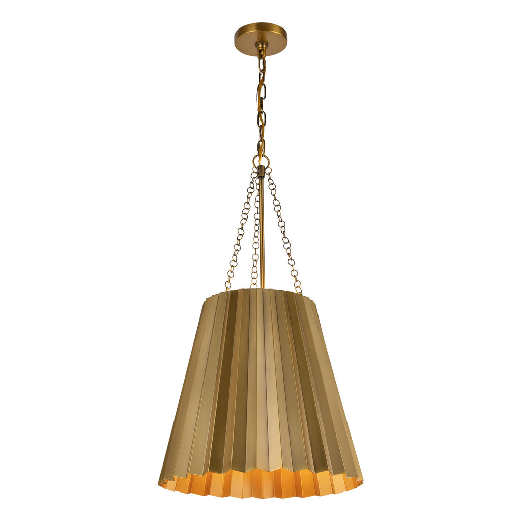 Plisse 16-in Pendant