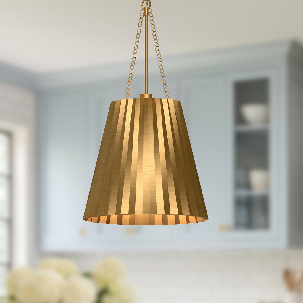 Plisse 16-in Pendant