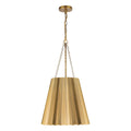 Plisse 16-in Pendant — Aged Gold