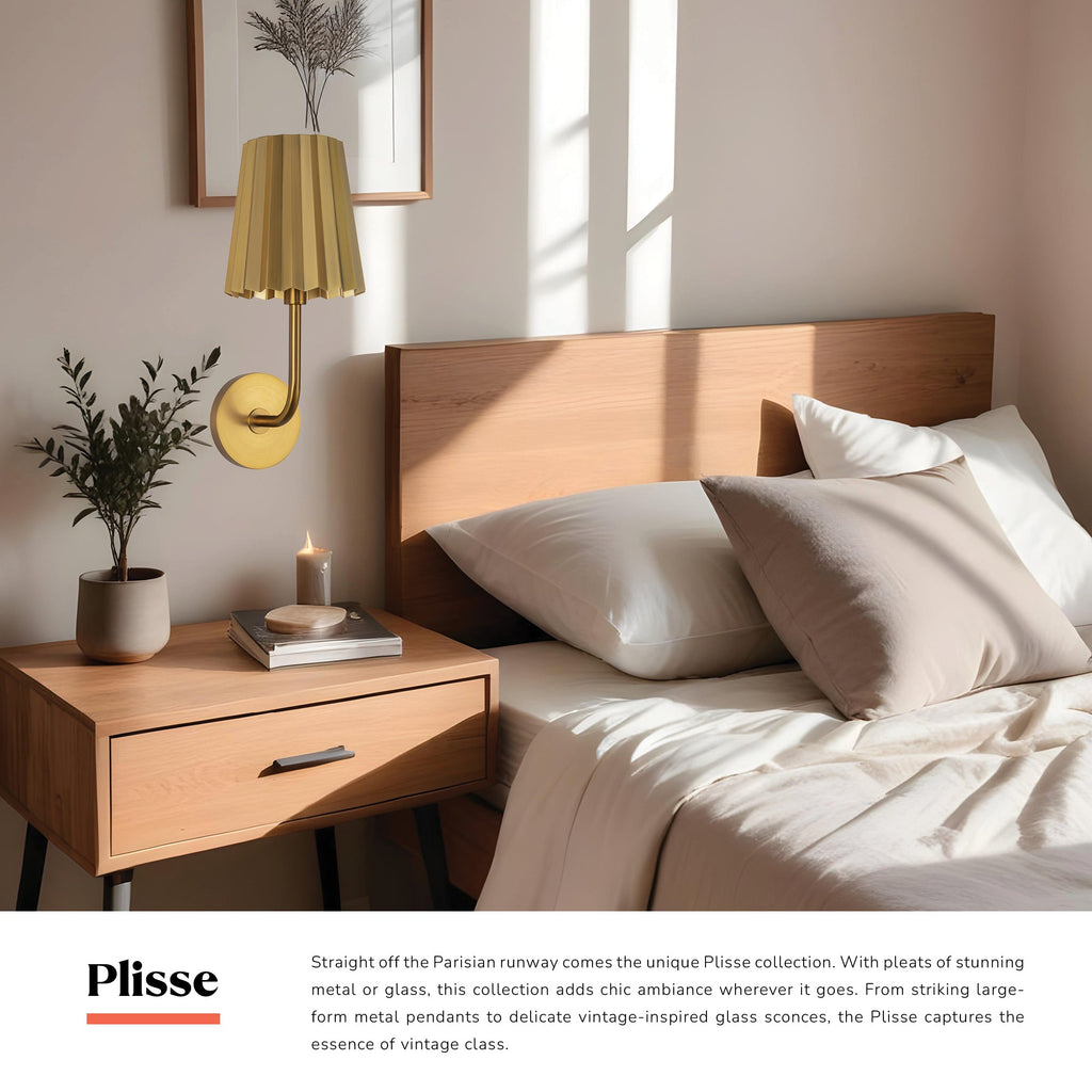 Plisse 7-in Wall/Vanity Light