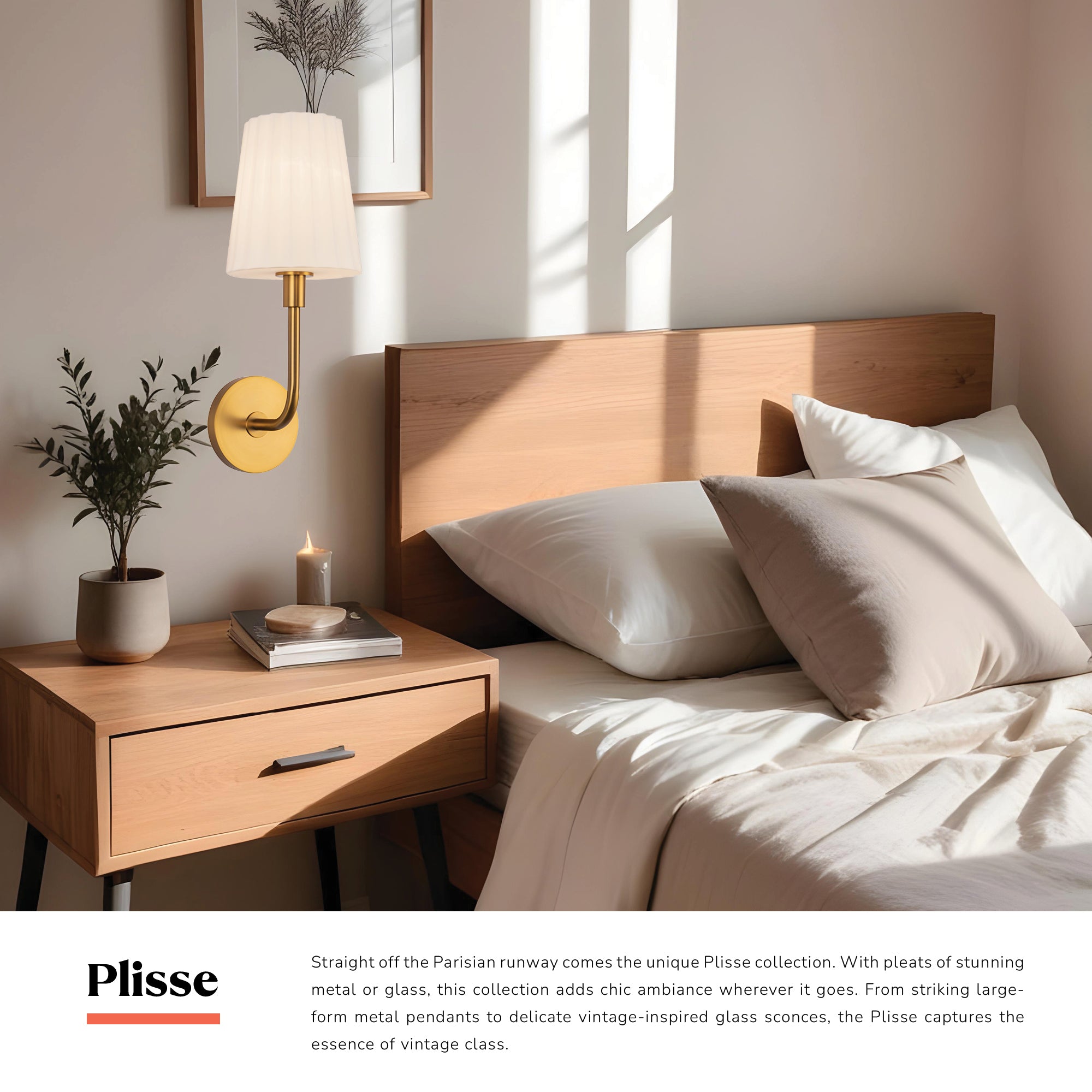 Plisse 7-in Wall/Vanity Light