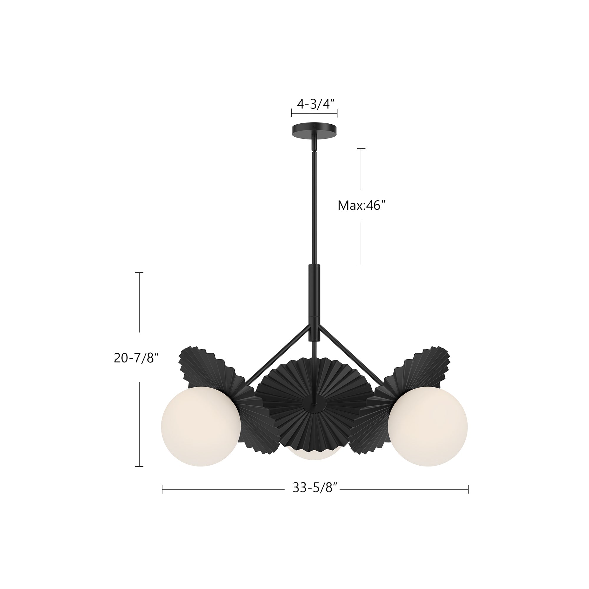 Plume 34-in Chandelier