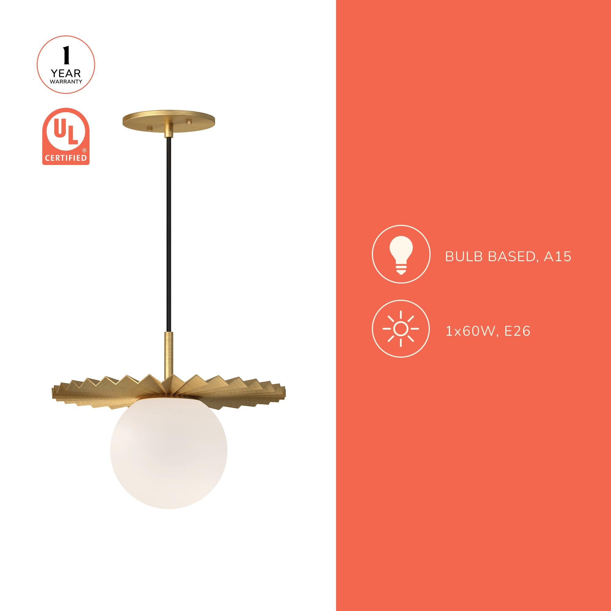 Plume 12-in Pendant
