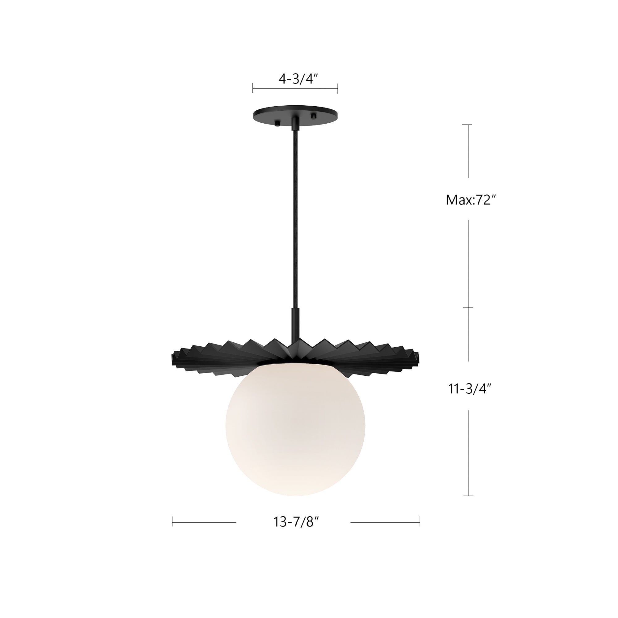 Plume 14-in Pendant