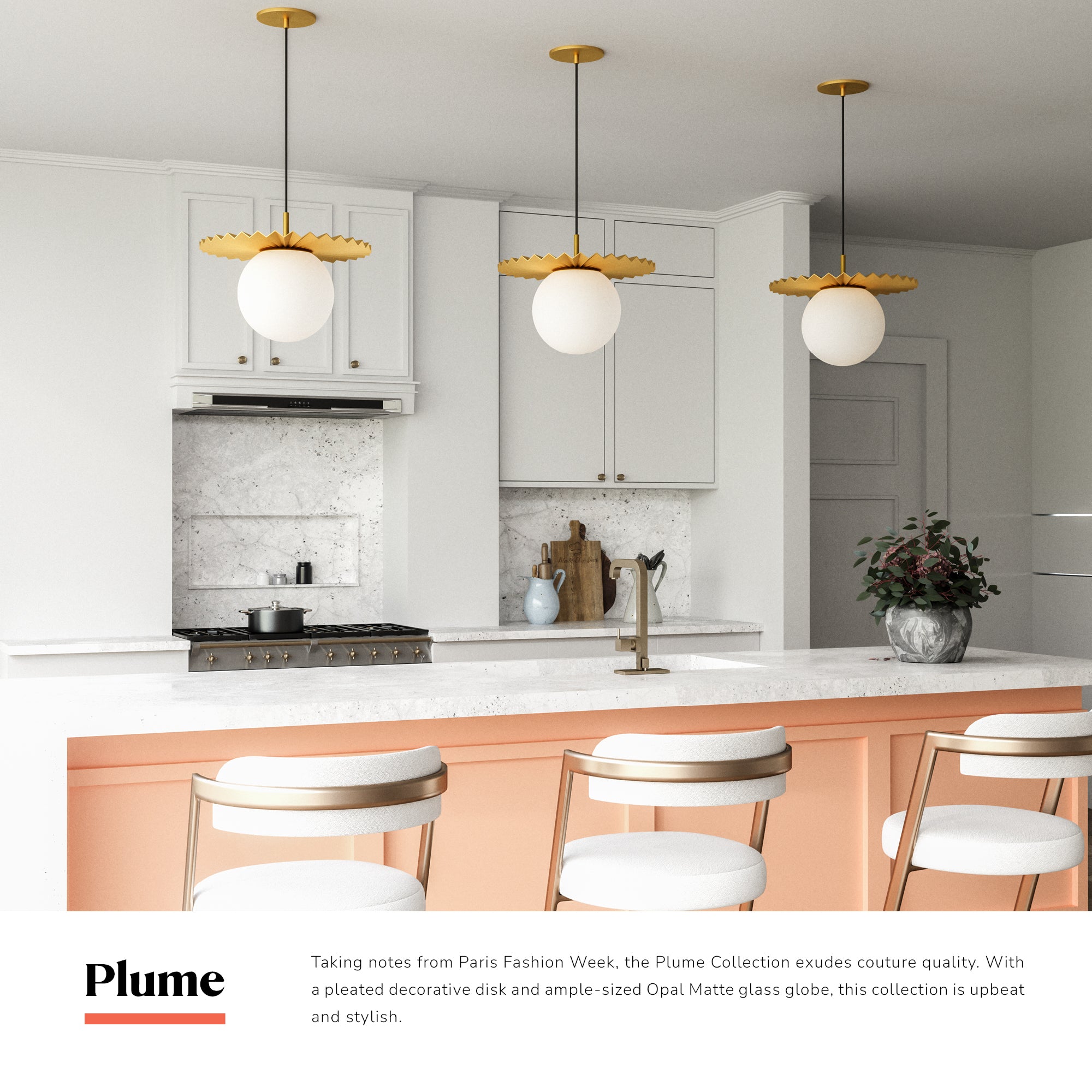 Plume 14-in Pendant