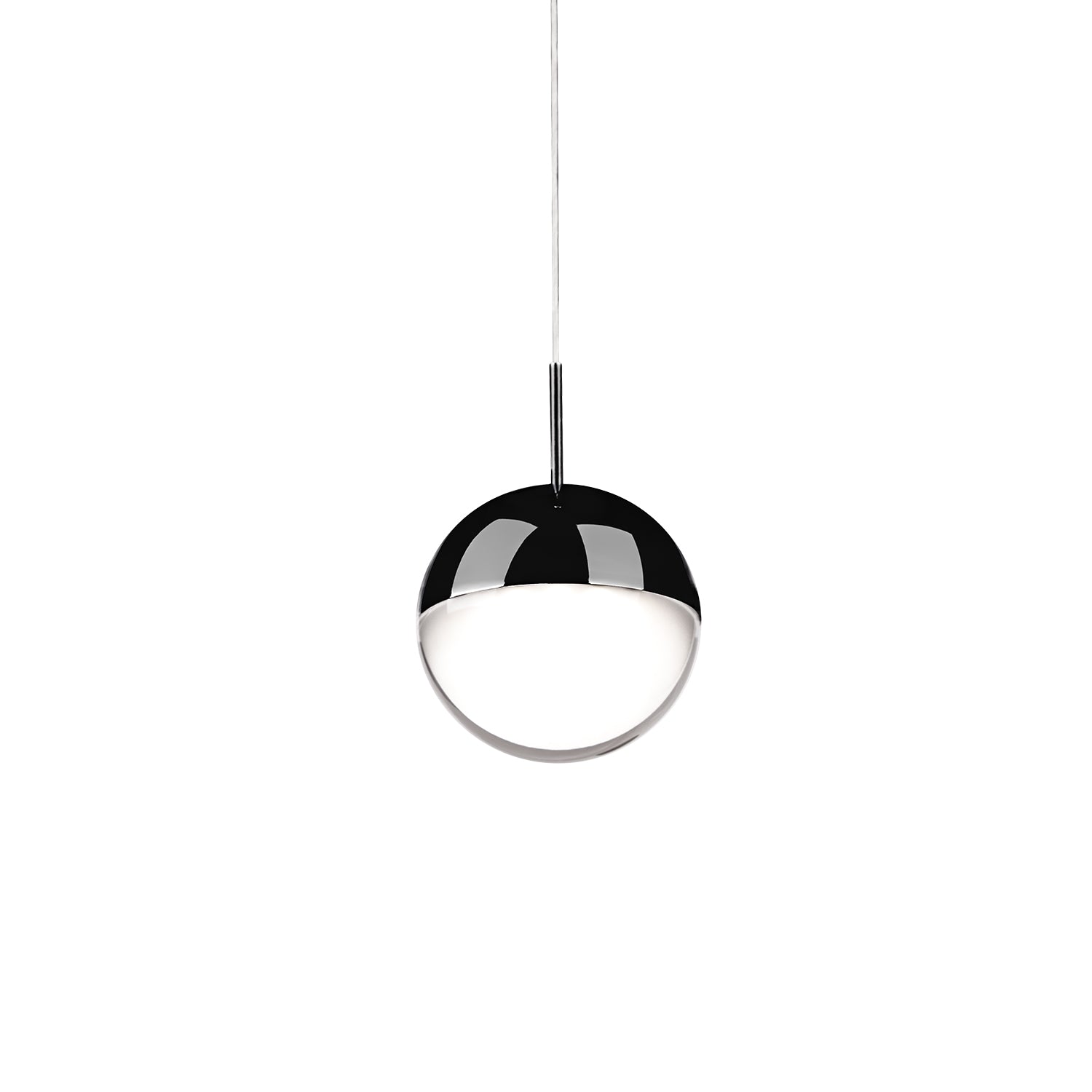Pluto 4-in Pendant — Black Chrome