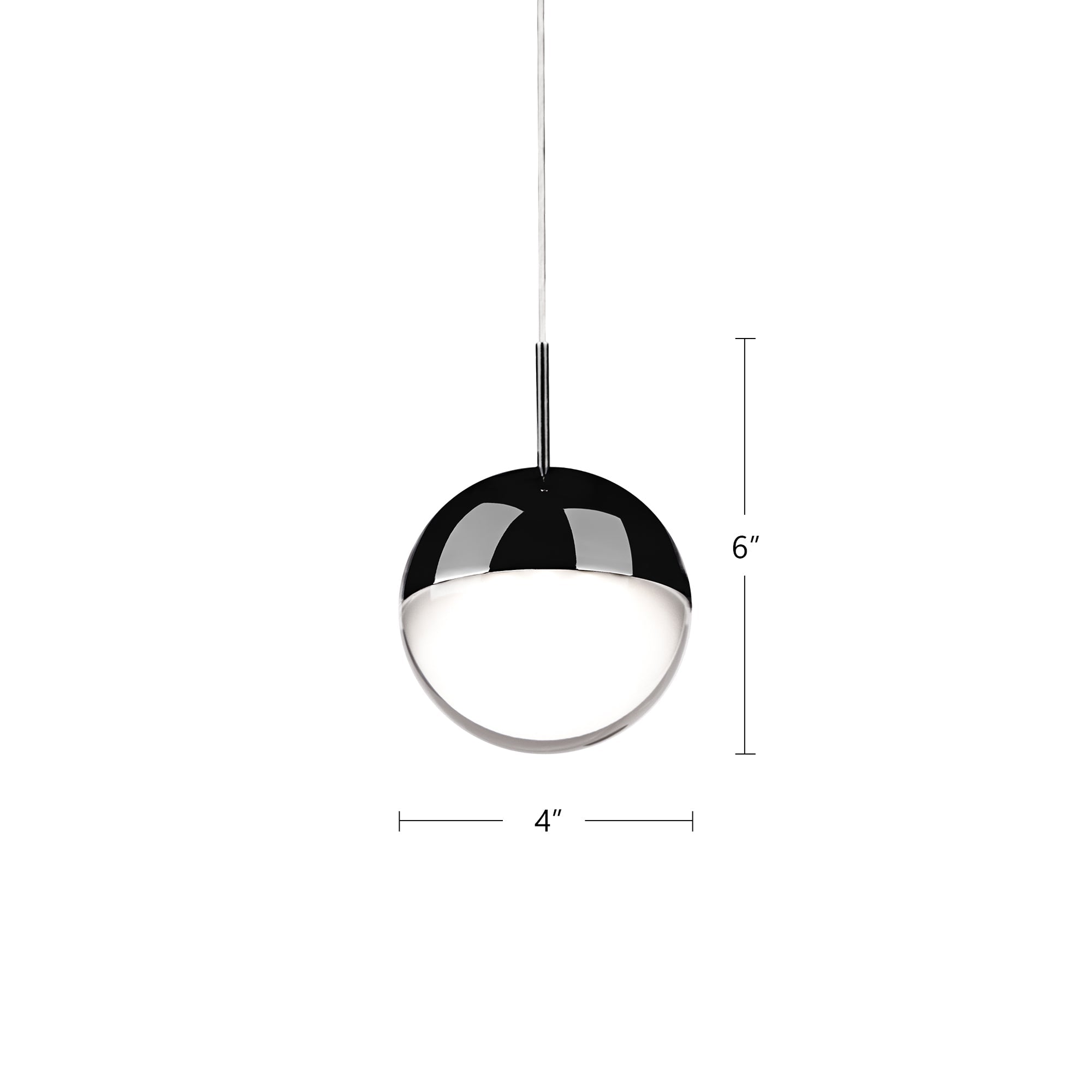 Pluto 4-in Pendant
