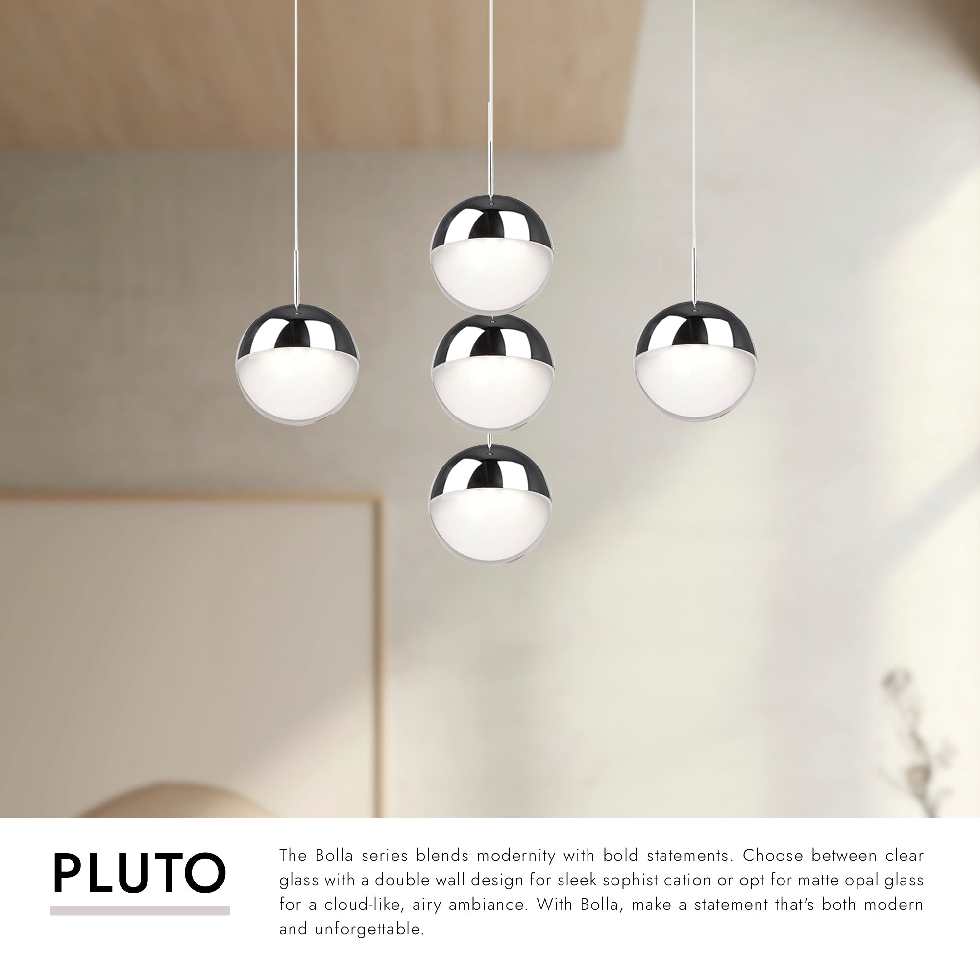 Pluto 4-in 5 Head Multi Pendant