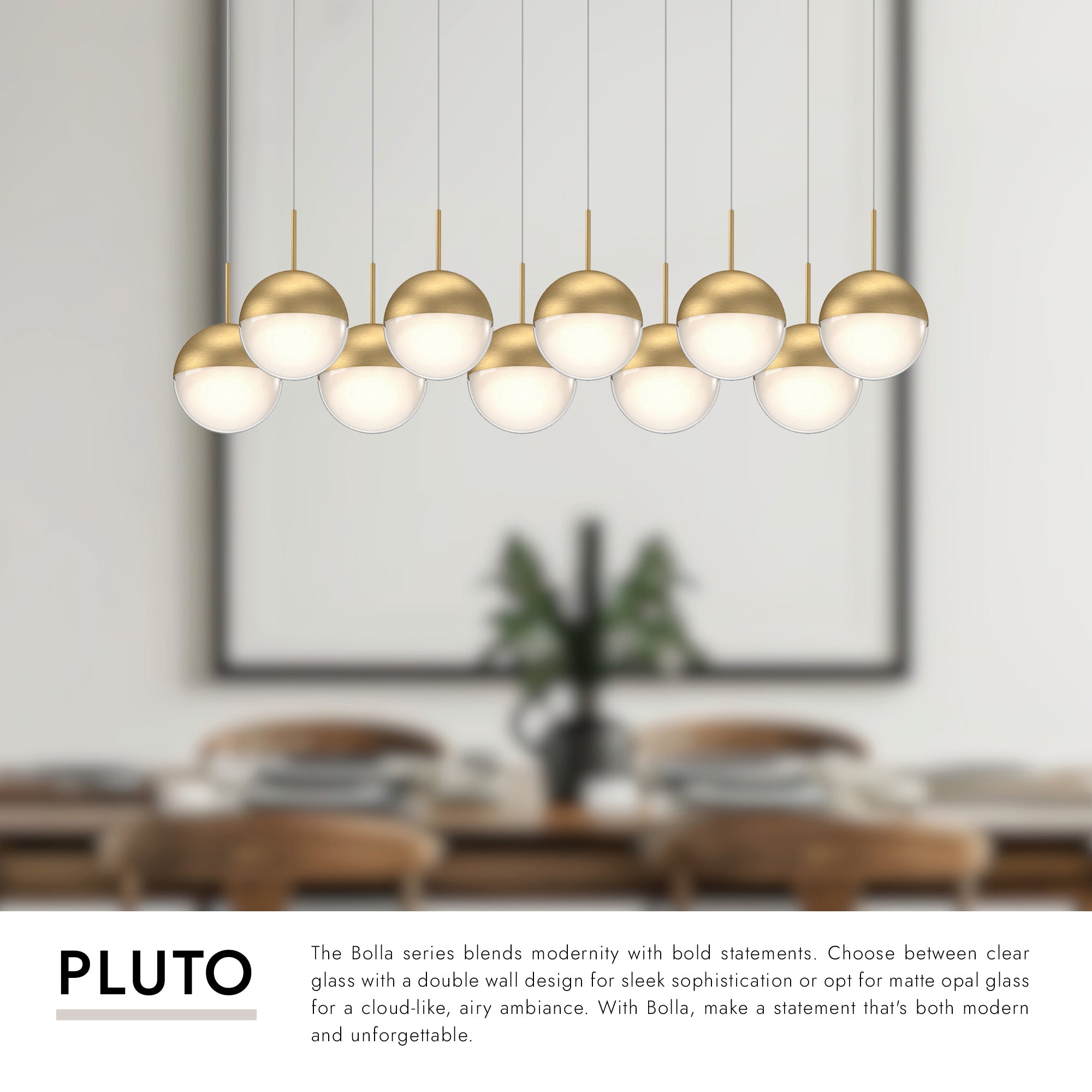 Pluto 4-in 10 Head Multi Pendant
