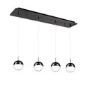 Pluto 4-in 3 Head Multi Pendant — Black Chrome