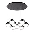 Pluto 4-in 9 Head Multi Pendant — Black Chrome