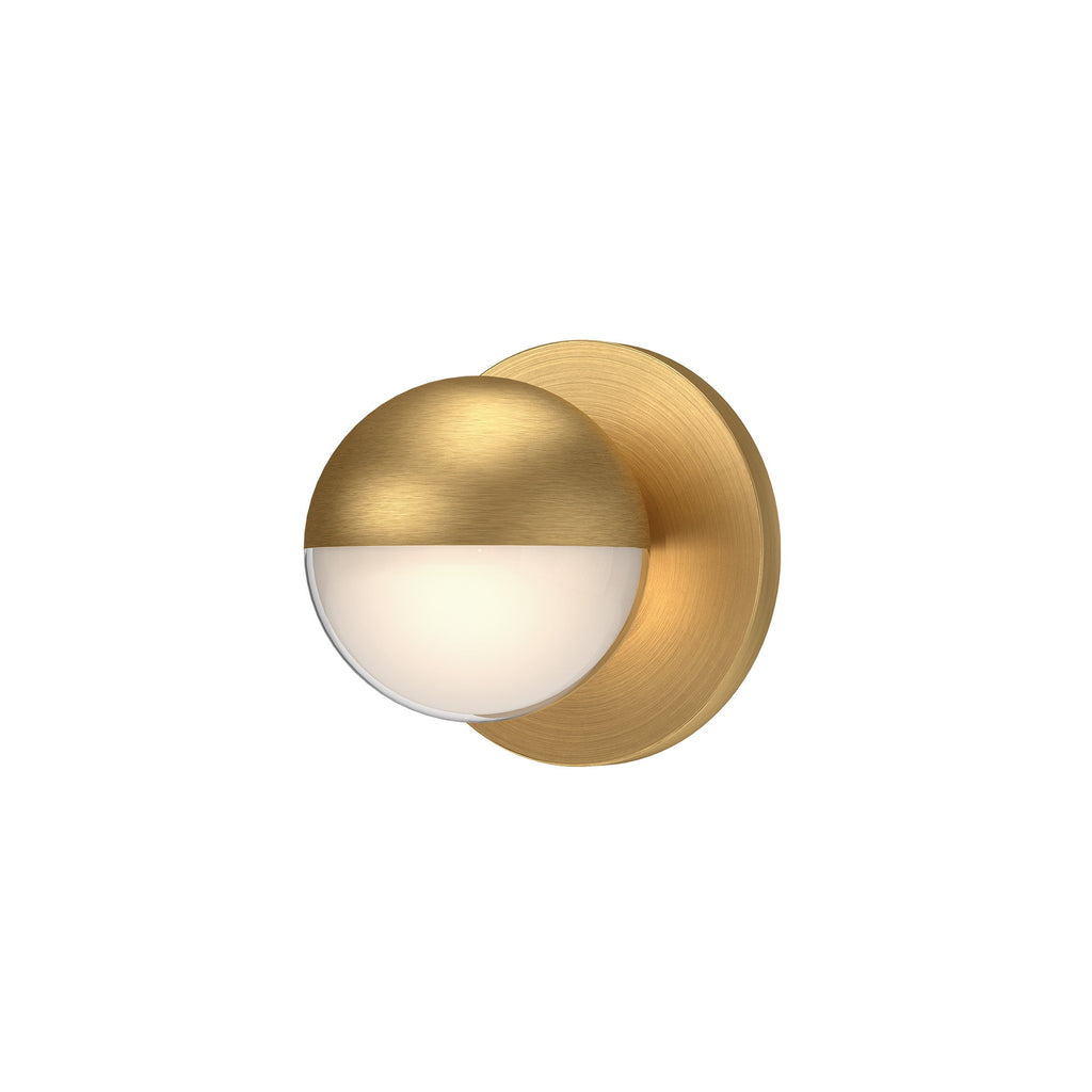 Pluto 5-in Wall Sconce — Brushed Gold