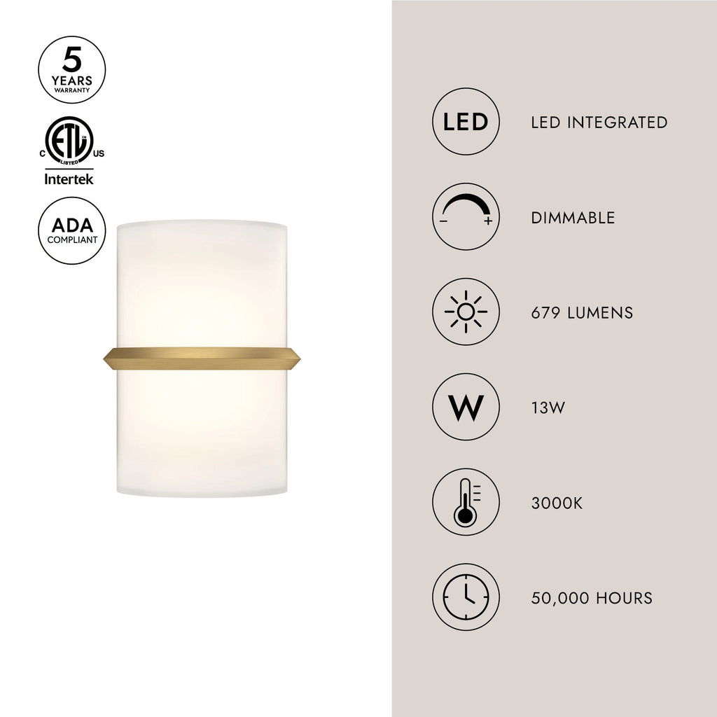 Pondi 9-in Wall Sconce