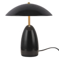 Poppy 12-in Table Lamp — Black
