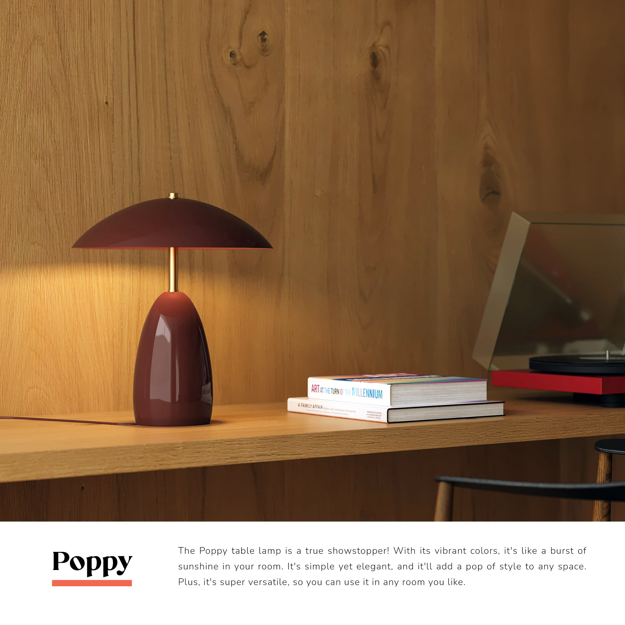 Poppy 12-in Table Lamp