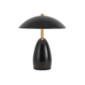 Poppy 9-in Table Lamp — Glossy Black