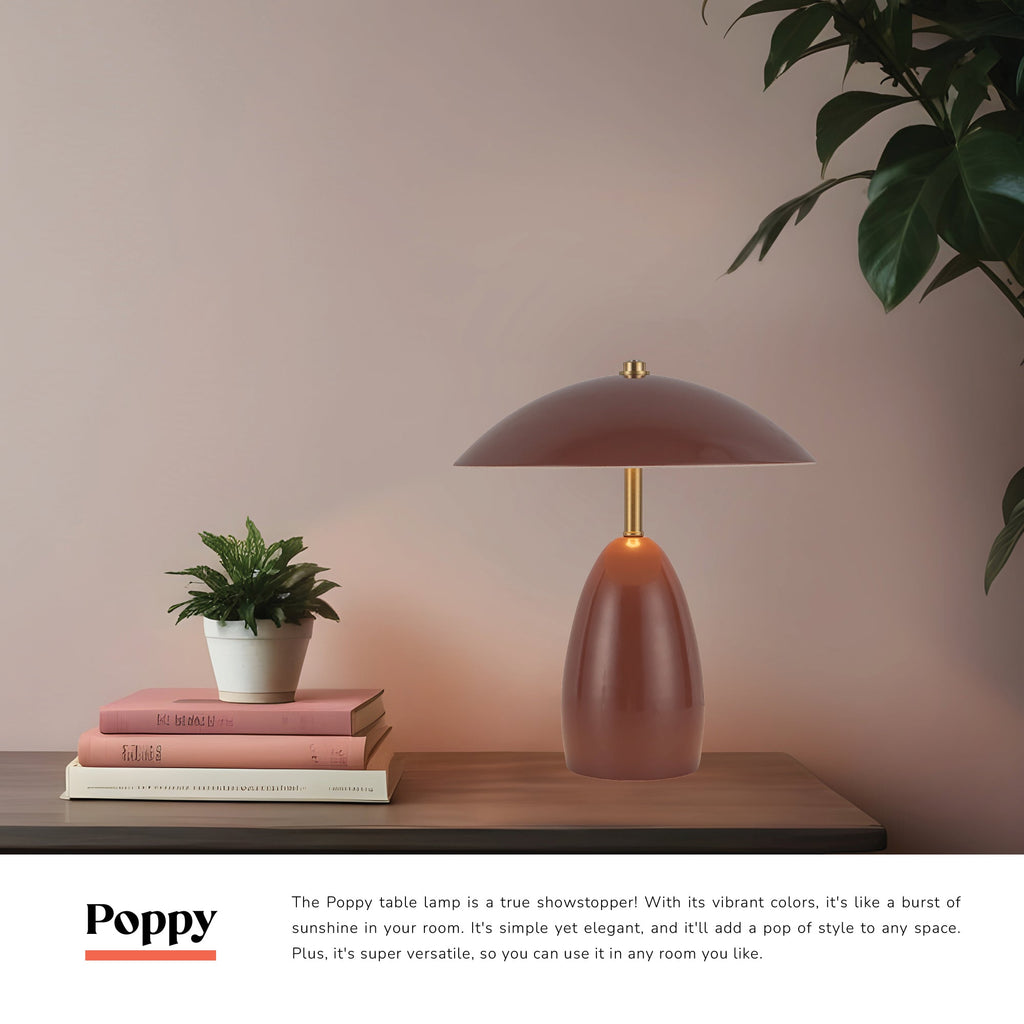Poppy 9-in Table Lamp