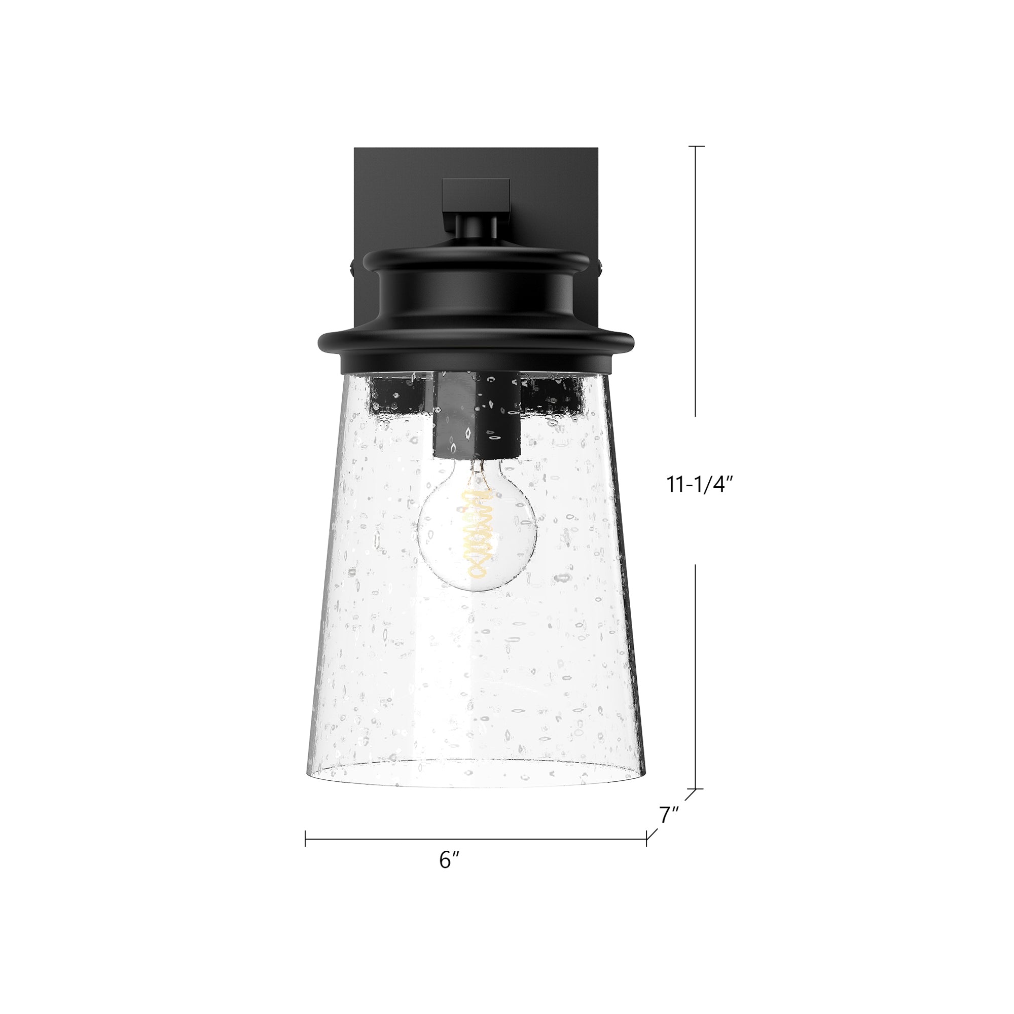 Quincy 6-in Exterior Wall Sconce