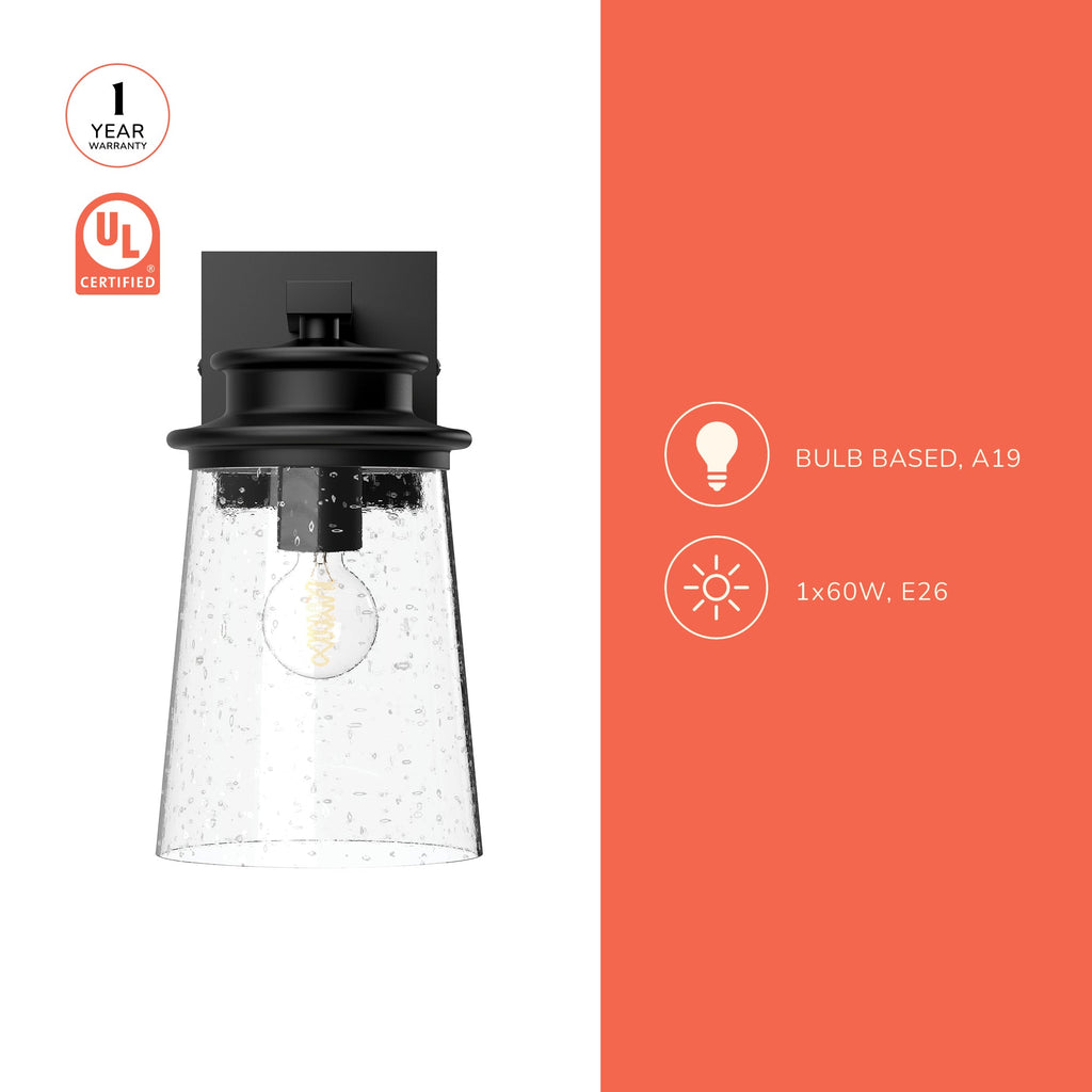 Quincy 6-in Exterior Wall Sconce