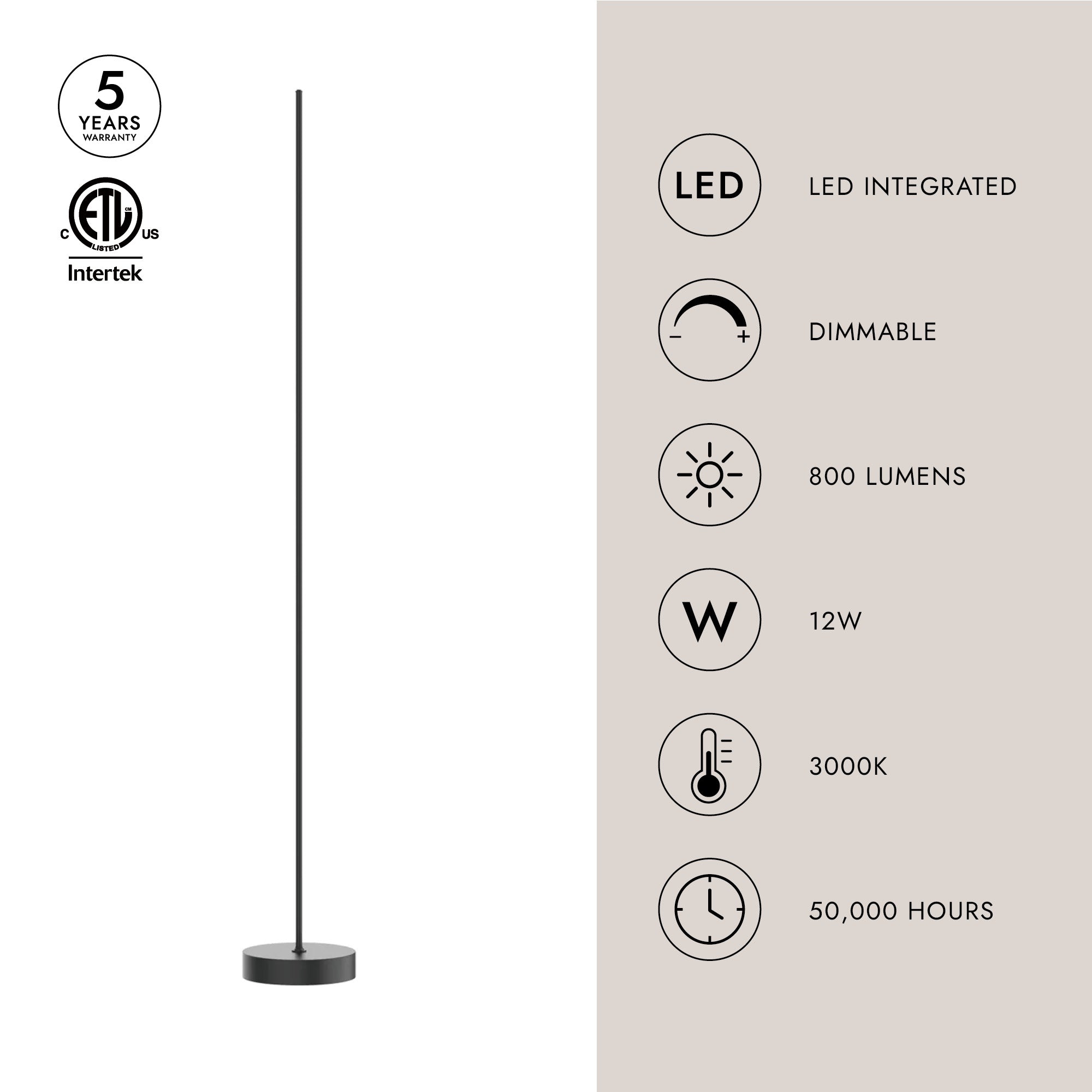 Reeds 10-inch Floor Lamp