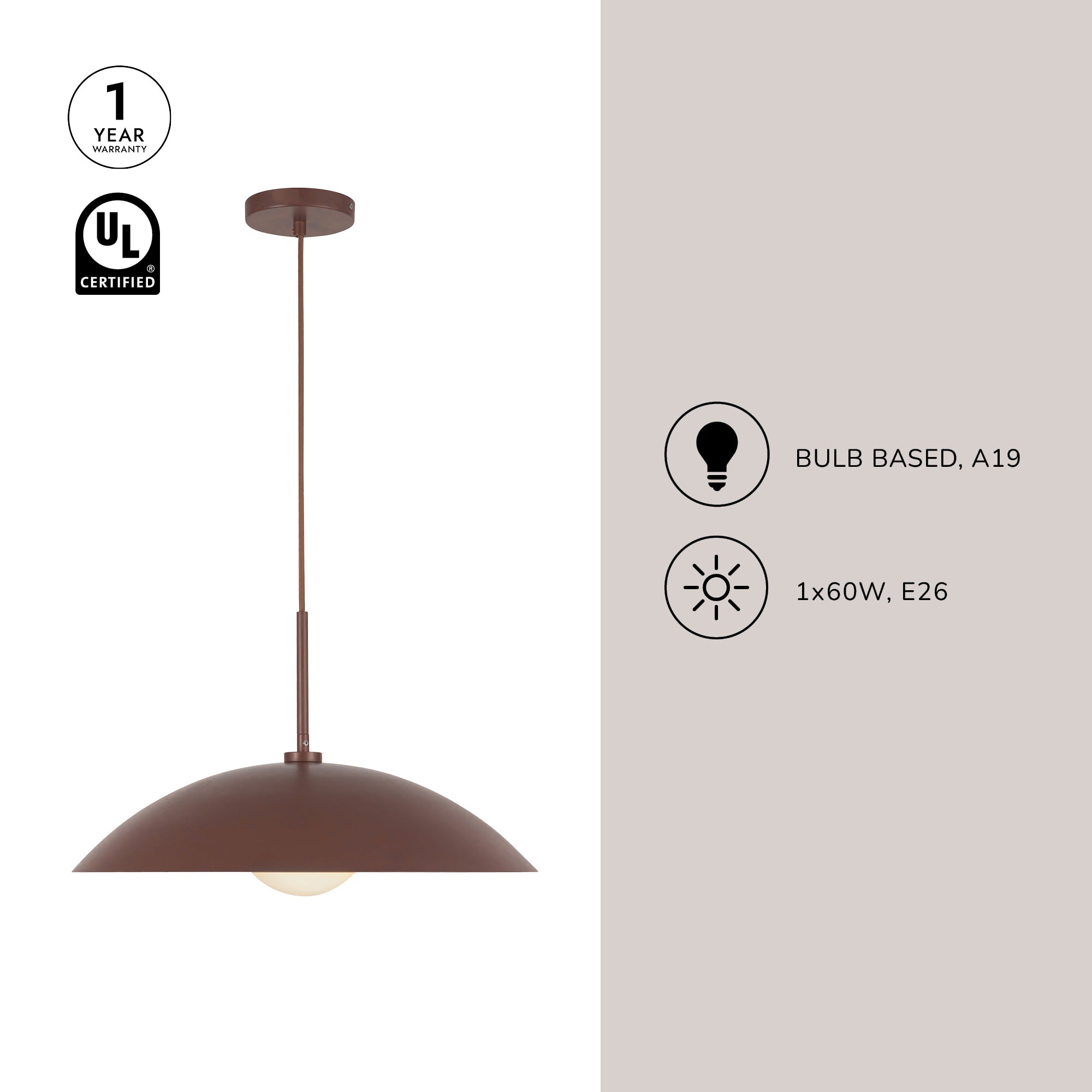 Regent 19-in Pendant