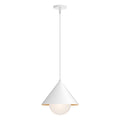 Remy 14-in Pendant — White/Opal Glass