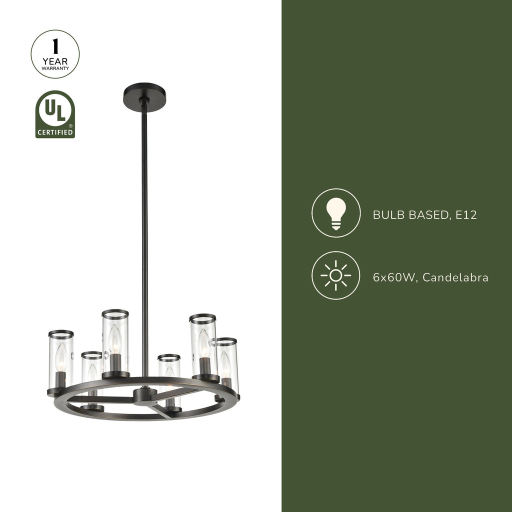 Revolve 19-in Chandelier