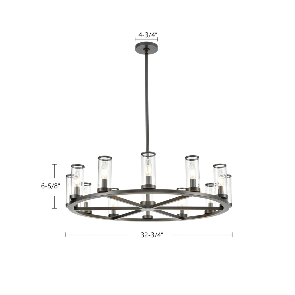 Revolve 33-in Chandelier