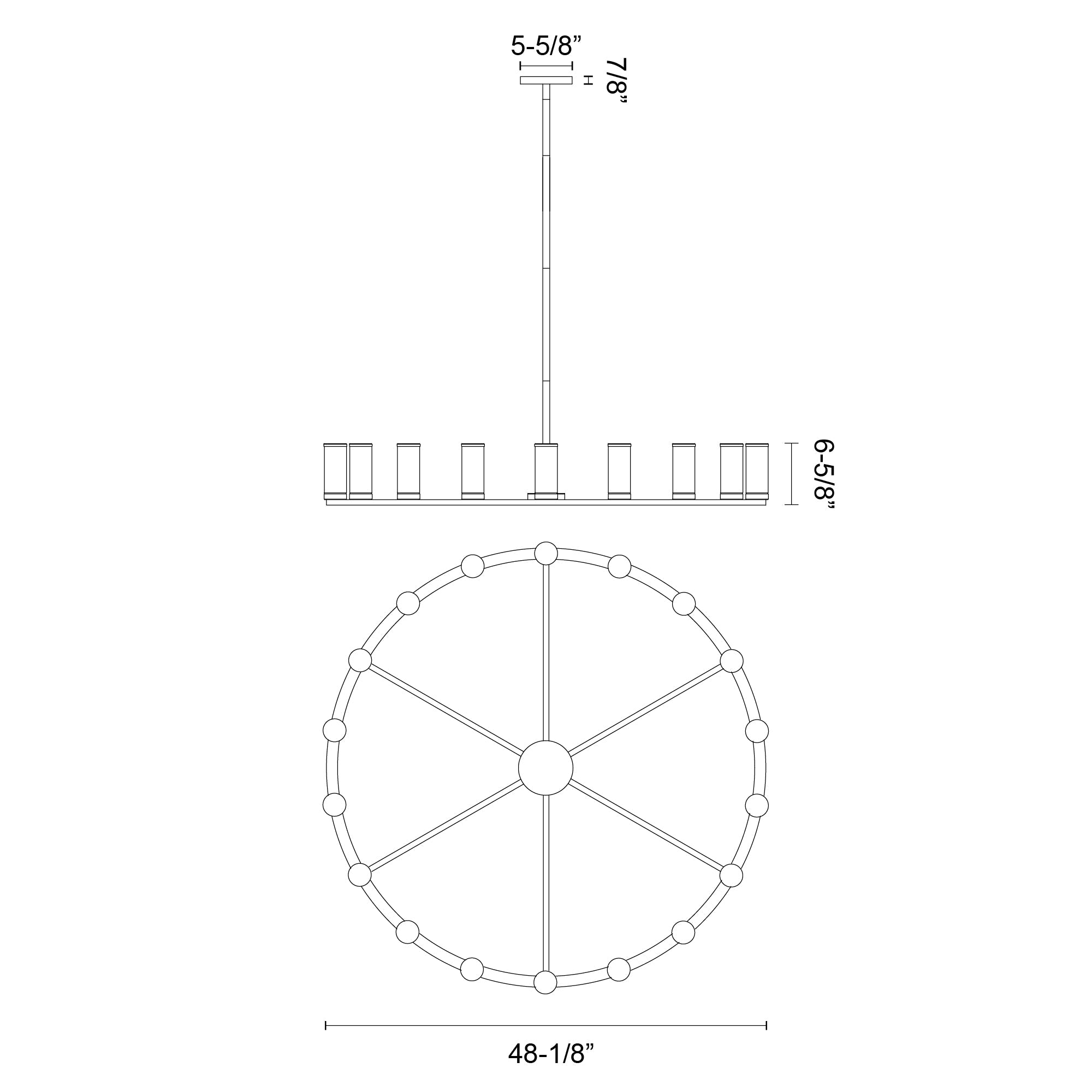 Revolve 48-in Chandelier